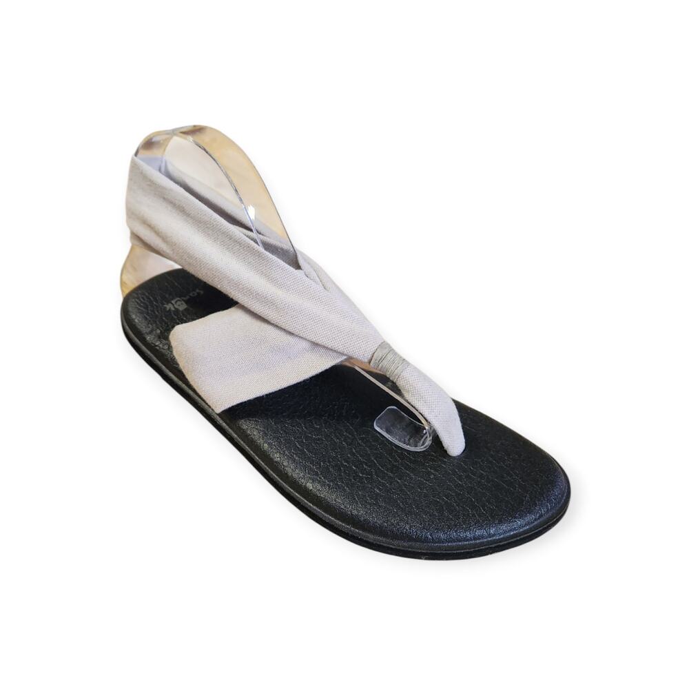 Sanuk Yoga Sling Two Way Stretch Flat Sandal Women 8 Like New